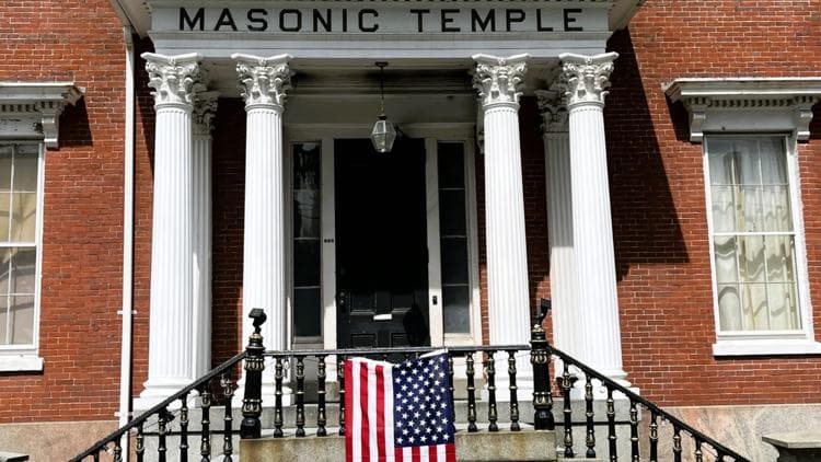American flag fire at Bath Masonic Temple ruled arson; investigators seek tips