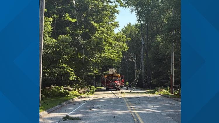 Part of Brook Road in Falmouth closed due to storm damage, Westbrook police say